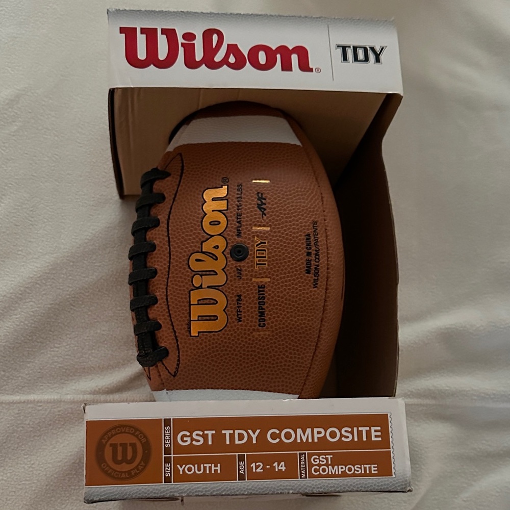 Wilson GST TDY Composite Youth Football 12-14 Brand New